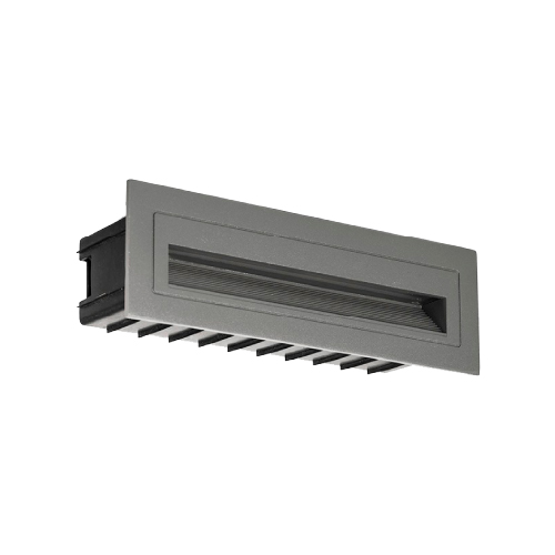 EMBUTIDO DE PARED ALUMINIO 6W 480LM 3000K IP65 GRIS